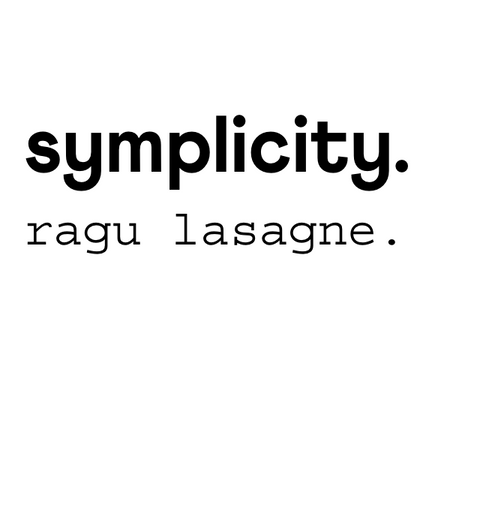 symplicity ragu lasagne.