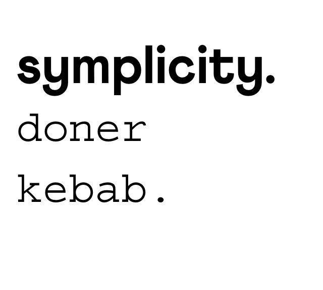 symplicity doner kebab.