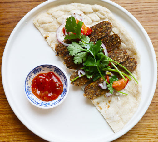 symplicity. spiced naan roll.