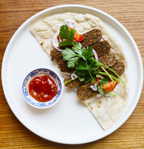 symplicity. spiced naan roll.